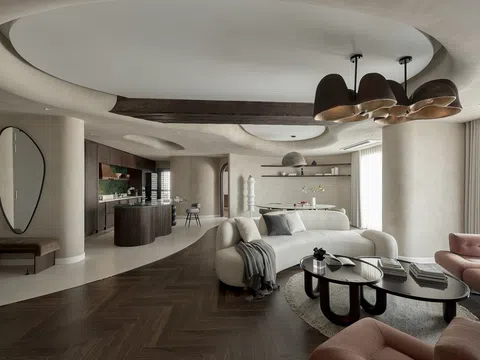Căn hộ đập thông được thiết kế riêng với tinh thần wabi sabi Nhật Bản